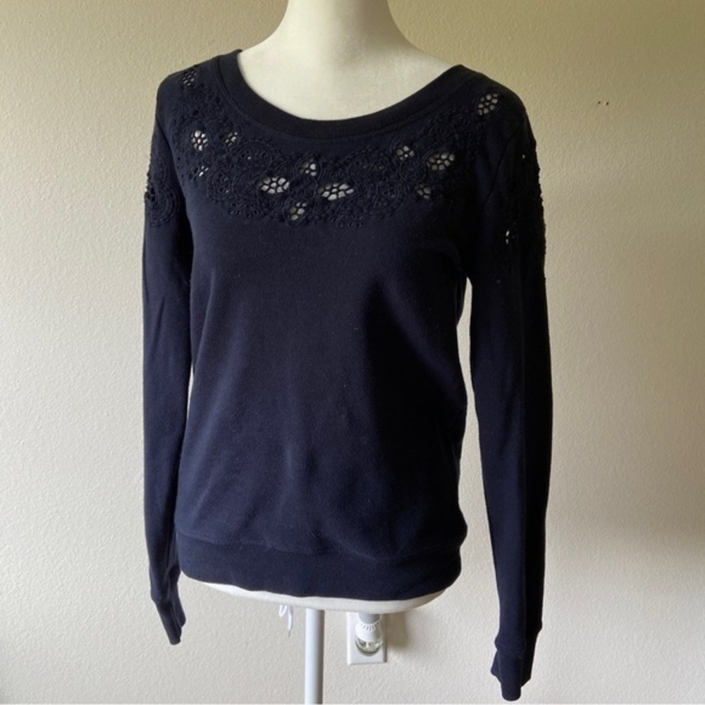 LOFT Lazercut Design Sweater